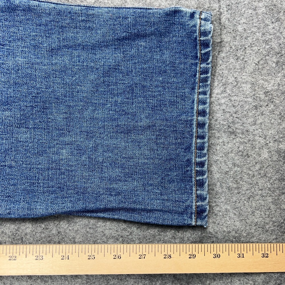 J Crew Jeans Womens 10 Blue Wide Leg Boot Cut Baggy Cotton Denim Pants Y2K VTG - Picture 9 of 12
